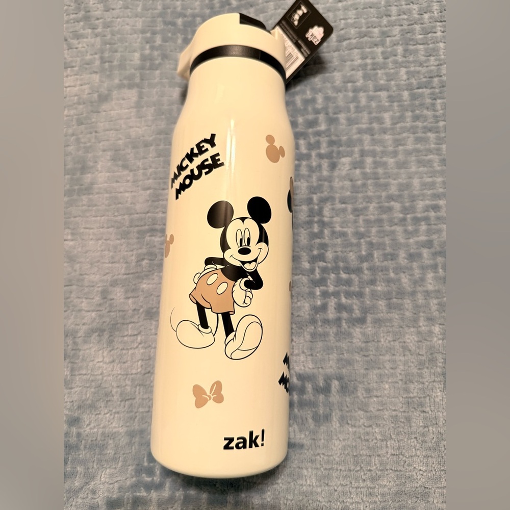Zak Disney Mickey and Minnie 20 oz Stainless Steel Water bottle NWT